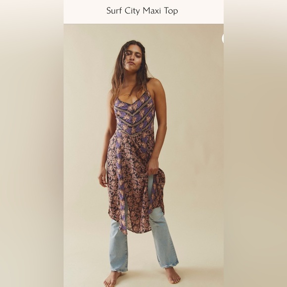 Free People Surf City Maxi Top/Dress - Picture 1 of 5